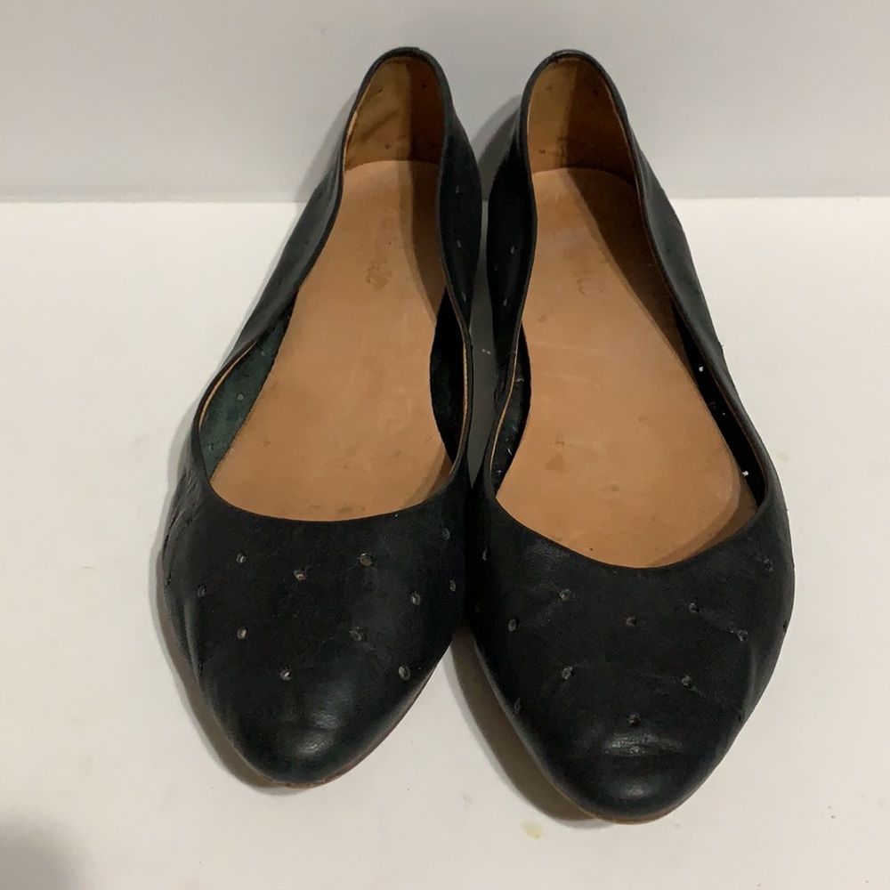 Madewell Leather Ballet Flats Black Size 10